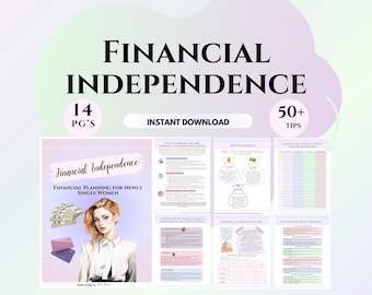 Financial Independence Workbook Post-Divorce Wealth Building coach resources therapist Money Budgeting Tools saving financial budget planner