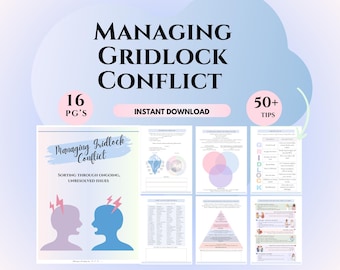 Hojas de trabajo de Gottman para la resolución de conflictos en terapia de pareja
