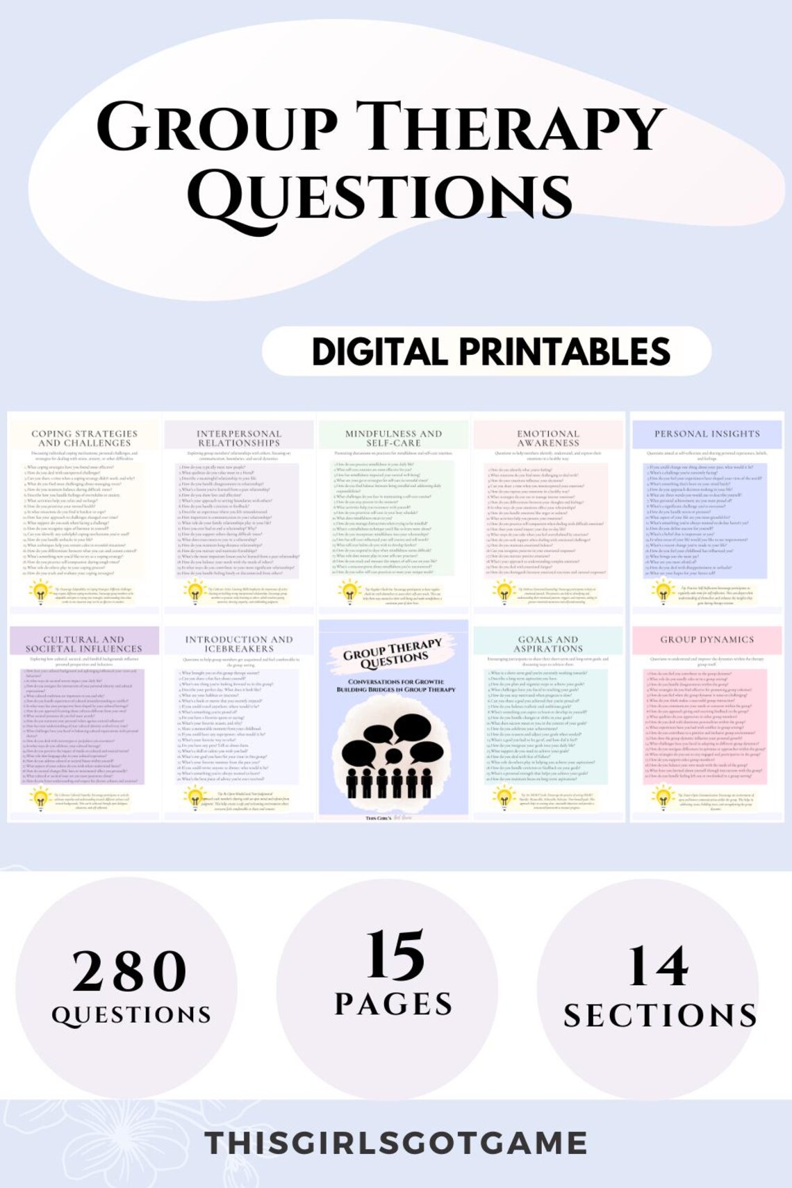 Process Group Therapy Questions Group Therapy Questions Counseling Conversation Starters Therapy ...