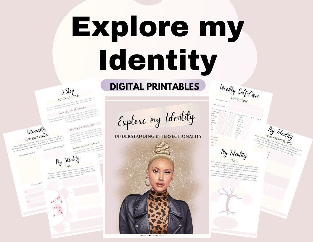 Identity Journal Personal Identity Worksheets Self Expression Digital