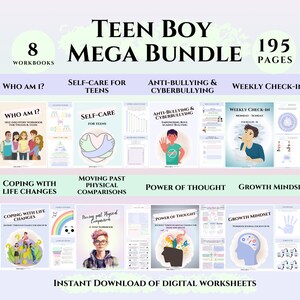 Kids coping skills worksheets teen boy Emotional regulation Child psychology tools anxiety handouts tween journal CBT School counseling kids
