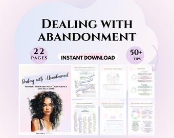 Abandonment workbook therapy worksheets Therapist tools Shame Journal CBT counseling worksheets EMDR inner child workbook Self-help workbook
