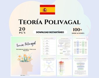 Teoría Polivagal Workbook PDF Regulación del Estrés, Sistema Nervioso Ansiedad y Autocuidado Herramienta Terapéutica para Psicólogos