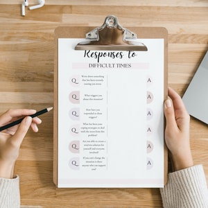 Digital stressjournal Digital journal Ångestlindring Färdighetsbyggande motståndskraft Mental hälsa Utbrändhet Återhämtning Egenvårdsjournal KBT bild 7