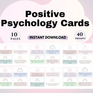 Positive Psychologie, Tagebuch, Aufforderung, Karten, Wachstum, Selbstfürsorge, Denkweise, Bewältigungsstrategien, Selbstfindung, Optimismustraining, Wohlbefinden, CBT