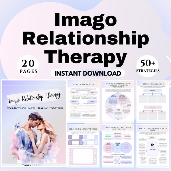 Imago Relationship therapy worksheets Conflict Resolution printables relationship repair communication techniques Psychoeducation resources