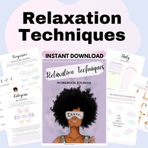 Relaxation Journal for Cultivating Inner Peace printables Mindfulness Journal Well-Being Worksheets Mental health Prints Stress reduction