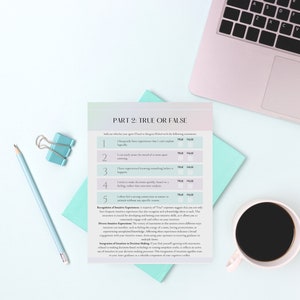 Intuition Journal Worksheets Therapy Poster Intuition Enhancement Ebook ...