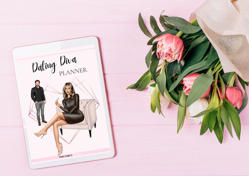 Dating Diva Planner Dating journal Relationship journal Dating bujo Dating guide Dating checklist First date checklist Couples therapy EMDR image 2