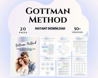 Couples therapy worksheets Gottman method psychology Marriage Counseling Trust Building exercises Conflict Resolution printables Self-Help