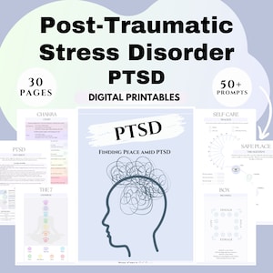 Post-Traumatic Stress Disorder Journal PTSD worksheets Trauma Therapy printables stress disorders MBSR resources Narrative Exposure Therapy