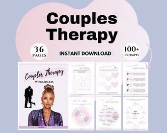 Couples Therapy Worksheets Relationship Communication Workbook Happy Marriage Digital Printable Boundary Journal Strengthening Relationship