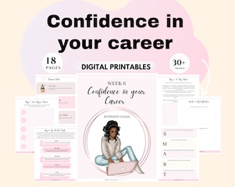 Confidence in your career Life purpose Career Coaching Career Development Career direction Professional Growth Entrepreneurship worksheets