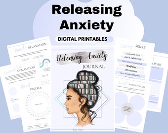 Printable Anxiety Workbook for women Trauma Worksheets Self-Help Anxiety Tracker Anti Anxiety Journal Anxiety Planner Anxiety Relief CBT