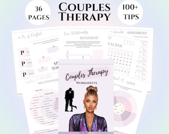 Couples Therapy worksheets Relationship Workbook counselor resources couples conflict resolution session activities marriage therapy tools