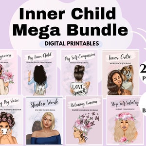 Inner Child Healing Bundle CBT Interventions Trauma Therapy Printable Counseling Tools Psychology coping skills bpd DBT emdr therapy bundle