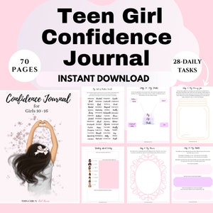 Teen therapy Confidence Journal Teenagers coping skills Teens Self Love Kids Gift for Teenage Girl Coping Skills psychology kids worksheets