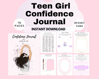 Teen therapy Confidence Journal Teenagers coping skills Teens Self Love Kids Gift for Teenage Girl Coping Skills psychology kids worksheets