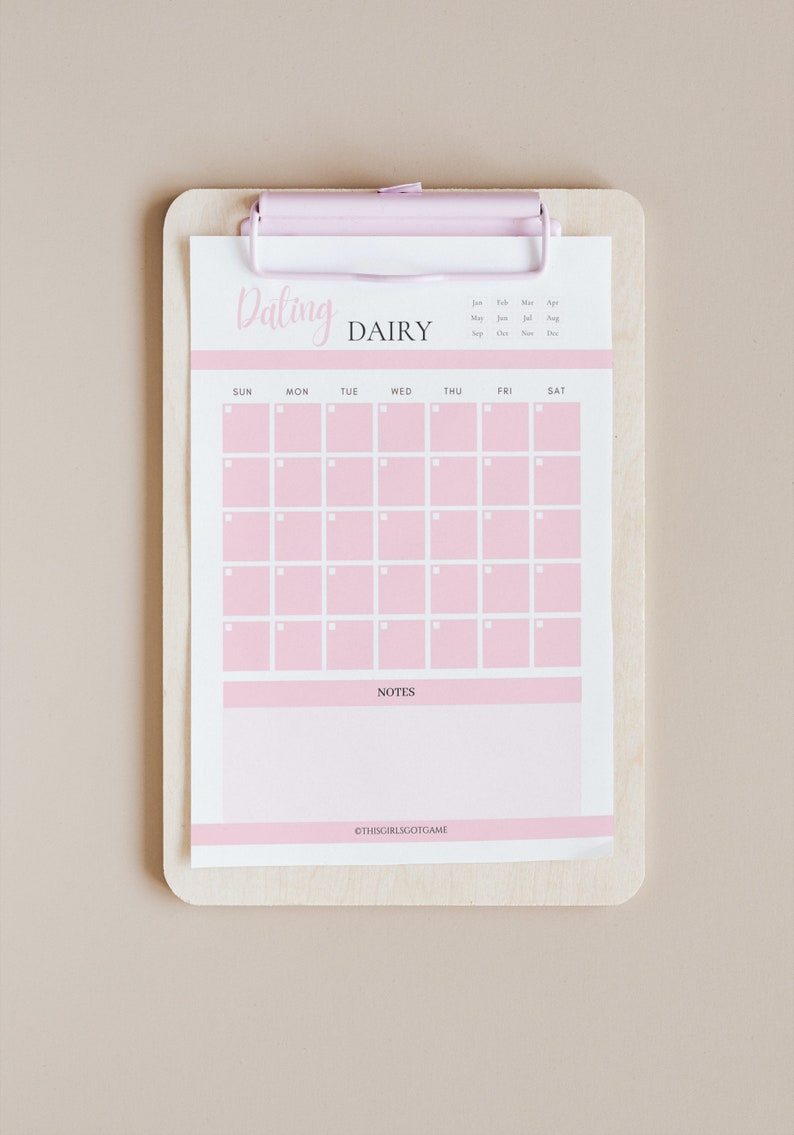 Dating Diva Planner Dating journal Relationship journal Dating bujo Dating guide Dating checklist First date checklist Couples therapy EMDR image 8