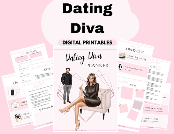 Dating Diva Planner Dating journal Relationship journal Dating bujo Dating guide Dating checklist First date checklist Couples therapy EMDR
