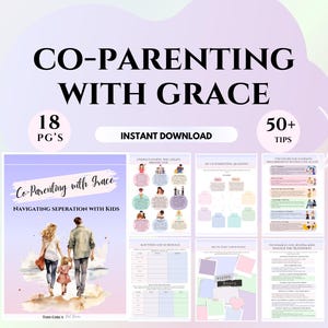 Co‑Parenting Workbook Counselor Toolkit Communication & Parenting Plan Worksheets family therapy divorce support workbook parenting guide
