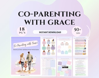 Co‑Parenting Workbook Counselor Toolkit Communication & Parenting Plan Worksheets family therapy divorce support workbook parenting guide