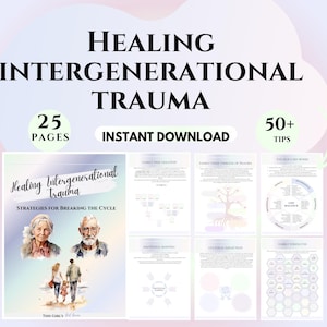 Werkbladen Intergenerationeel Trauma Werkboek Transgenerationeel Trauma Werkboek Genezing Traumatherapie Werkbladen Multigenerationele Coping Vaardigheden IFS