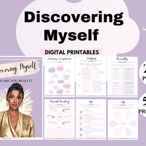 Zelfverbetering Digitale planner Zelfontdekking Printbare planner Zelfhulp Digitaal dagboek Zelfbewustzijn Printbaar dagboek innerlijke kracht