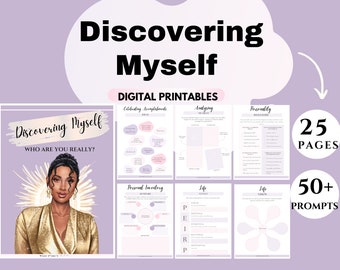 Self Improvement Digital planner Self discovery Printable planner Self help Digital journal Self awareness Printable journal inner strength