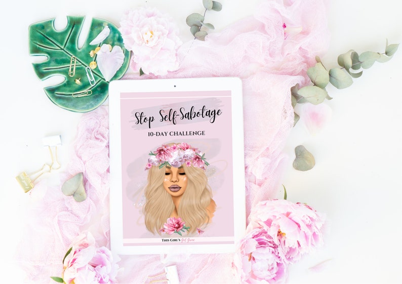 Stop met zelfsabotage Werkboek Bedriegersyndroom Werkbladen Zelfliefdewerkboek Innerlijke criticus Begeleid dagboek Zelfverbetering Printables Coaching afbeelding 3
