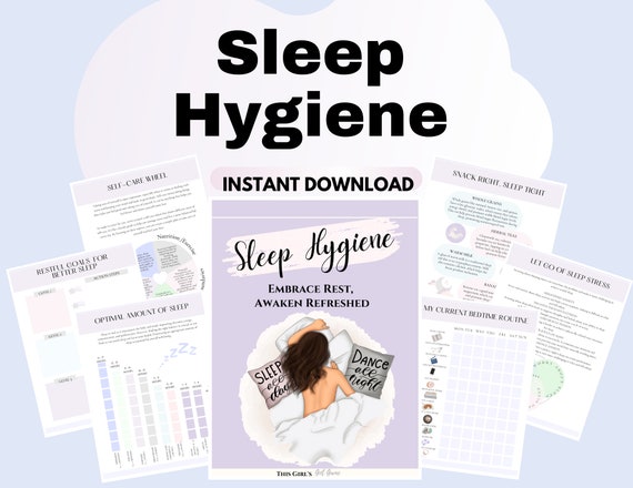 Sleep Journal Track Sleep Patterns Dreams journal Sleep Hygiene worksheets sleep habits sleep cycle Stress Relief self help Psychoeducation