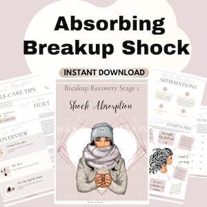 Breakup Shock Journal Breakup gift for her Breakup survival Breakup care Breakup kit Breakup Healing Printables Building Resilience CBT Bujo