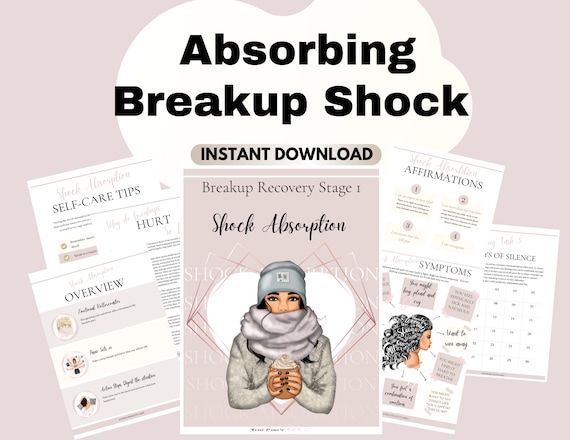 Breakup Shock Journal Breakup gift for her Breakup survival Breakup care Breakup kit Breakup Healing Printables Building Resilience CBT Bujo