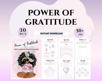 Dankbaarheidsdagboek Printables voor vrouwen Stresstherapie-werkbladen cbt Werkboek positieve mindset therapeut helpt genezing van copingvaardigheden