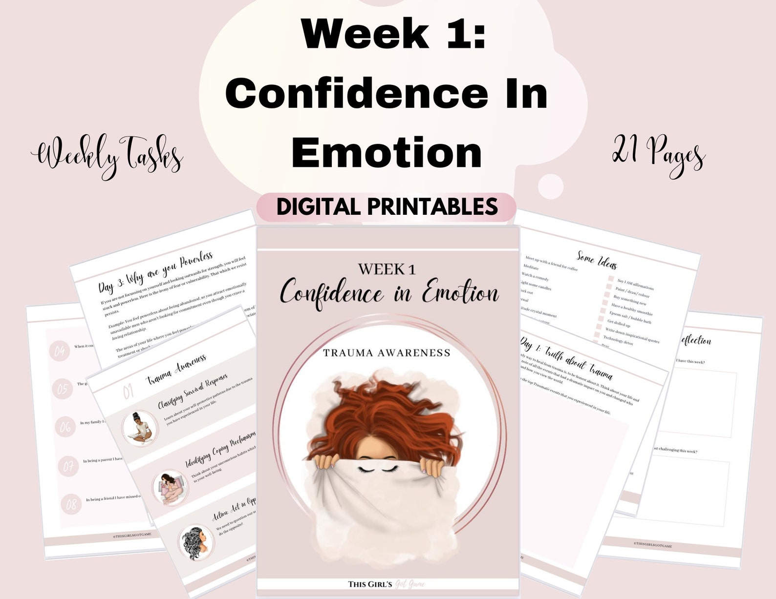 Confidence Bundle Self Confidence Worksheets Self Confidence Digital ...