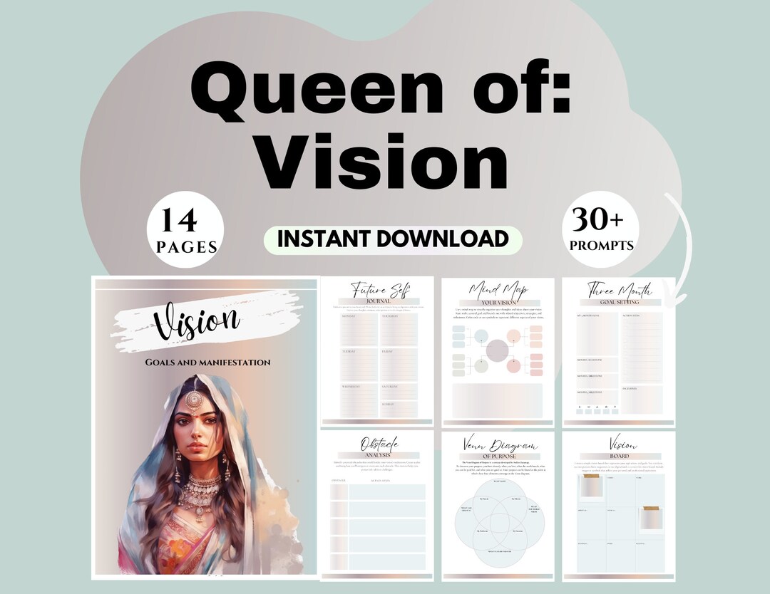 Vision Journal Goal-setting Planner Personal Growth Workbook Self ...