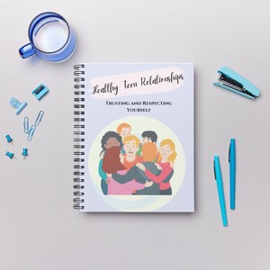 Teen Workbook Healthy Relationship Journal Self-esteem Teen Therapy ...