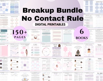 Breakup Recovery Workbook Bundle Trennungstherapie Arbeitsblätter Herzschmerz Heilung Journal Weitermachen nach der Trennung Beziehung Trauer Ressourcen