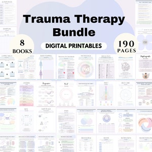 Healing Trauma Therapy Worksheets PTSD Treatment Printables EMDR Body Mapping Tool Trauma Narrative Exercise Digital Download Therapist Aids