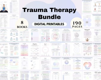 Healing Trauma Therapy Worksheets PTSD Treatment Printables EMDR Body Mapping Tool Trauma Narrative Exercise Digital Download Therapist Aids