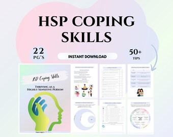 Werkboek therapie voor hoogsensitieve personen (HSP) Copingvaardigheden en stressverlichting