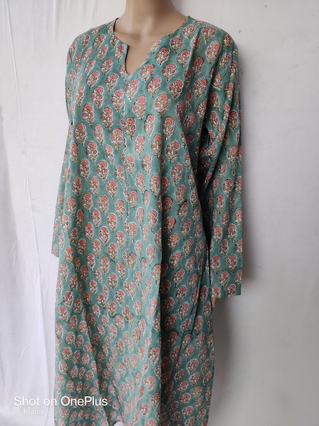 Anukriti Hand Block Print Cotton Spaghetti Dress