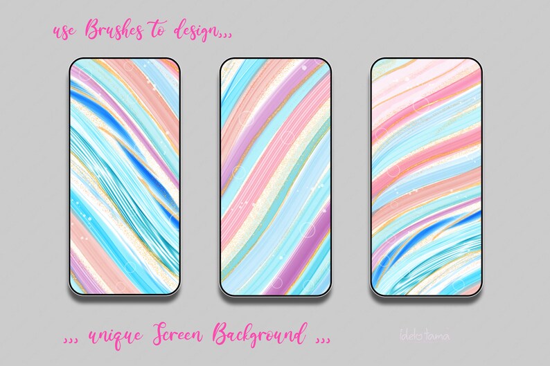 Procreate Brush Flow Aquarell, Fluid, Alcohol ink, Liquid,Watercolor,Wave,Glitter,Blend,Abstract art,Dynamic,Paint,Splash,free color palette image 5