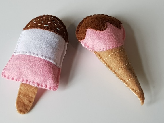 Catnip Felt Ice Cream & Ice Lolly Cat / Kitten Toys
