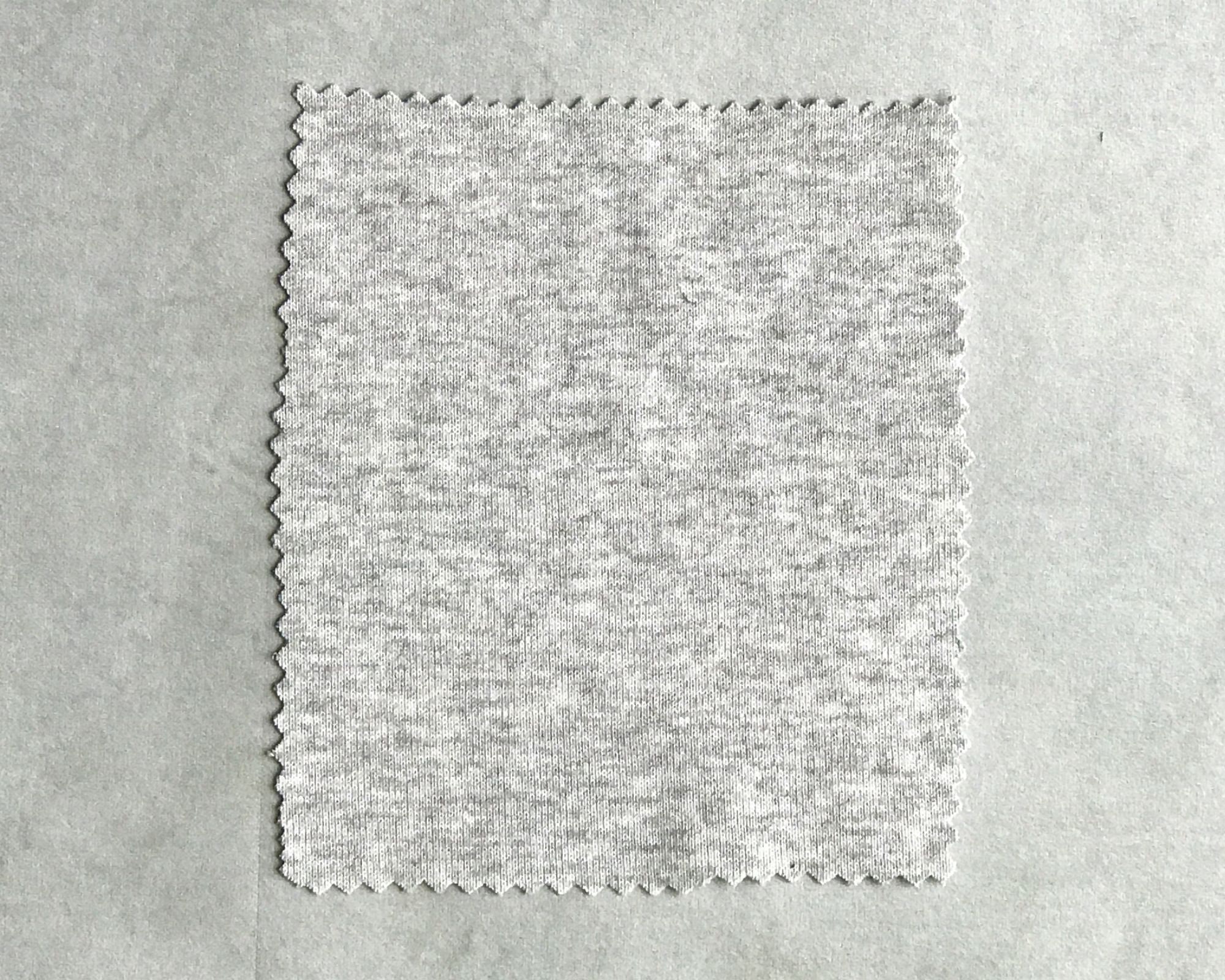Organic Rib Knit 1x1. ACO Certified. Grey Colour. Sold Per 1/4 Metre or 25 cm.
