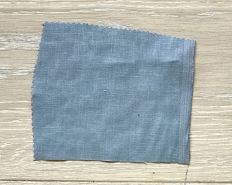 Arctic Blue 100 Percent Linen Fabric: European Flax, 200gsm (Per 1/2 Metre)