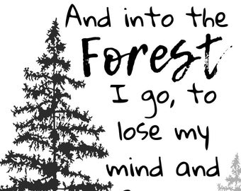 Citazione PNG "Nella foresta vado"