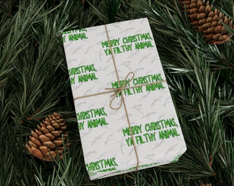 Carta da regalo "Buon Natale Ya Filthy Animal" / Carta da regalo per le feste