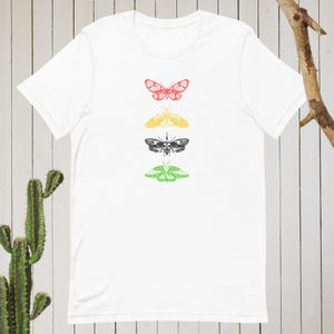 Beautiful Butterflies T-Shirt – Cute Butterfly Graphic Tee – Nature Lover Gift – Boho Aesthetic Shirt – Colorful Butterfly Top