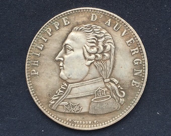 Splendid Philippe D’Auvergne *1815* 5 Francs Duchy of Bouillon - French Coins - Restrike